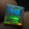 8x8 mm - Square Princess Cut - AAAAAAAAA - Ethiopian Welo Opal Super Sparkle Awesome Amazing Full Colour Fire